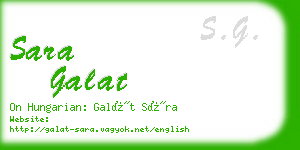 sara galat business card
